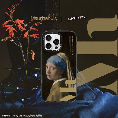 The Mauritshuis x CASETiFY 联名 海牙博物馆 戴珍珠耳环的少女 适用于iPhone16ProMax/16Pro/15ProMa手机壳