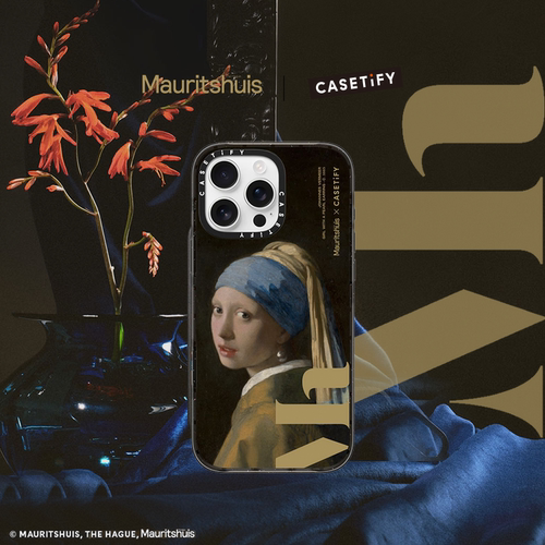 The Mauritshuis x CASETiFY 联名 海牙博物馆 戴珍珠耳环的少女 适用于iPhone16ProMax/16Pro/15ProMa手机壳