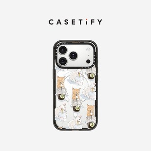 17Pro Air 16ProMax CASETiFY 15ProMax 适用于苹果iPhone17ProMax 16Pro 华为Mate60手机壳 咖啡与猫猫