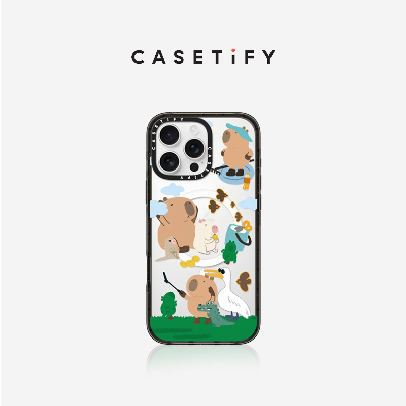 CASETiFY 卡皮巴拉出游日 适用于iPhone16ProMax/16Pro/15ProMax/14ProMax/华为Mate60pro手机壳