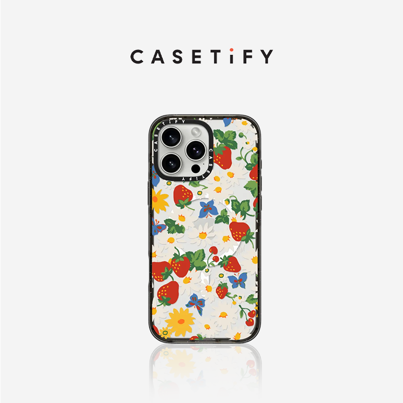 CASETiFY 草莓雏菊 适用于iPhone16ProMax/16Pro/15ProMax/14ProMax/华为Mate60pro手机壳