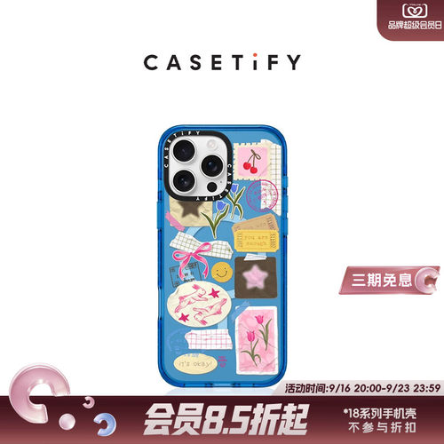 CASETiFY 涂鸦贴纸系列 Eggsdoodz 适用于iPhone16ProMax/16Pro/15ProMax/14ProMax手机壳