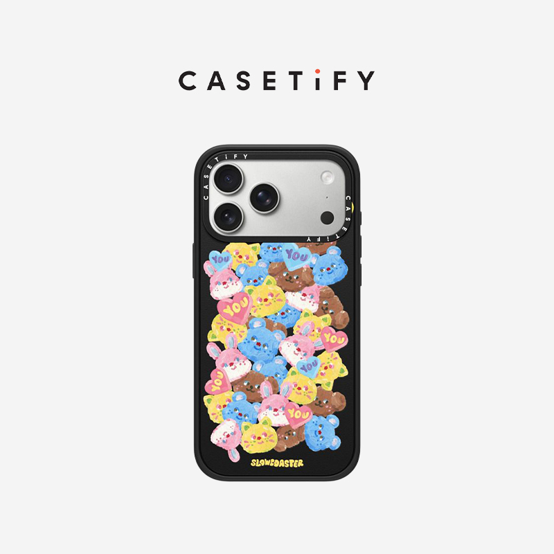 CASETiFY Slowcoaster系列 贴贴朋友 适用于苹果iPhone17ProMax/17Pro/16ProMax/16Pro黑色手机壳