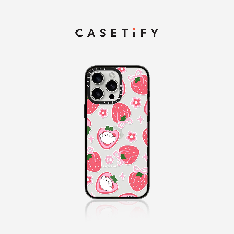 CASETiFY 草莓小狗 适用于iPhone16ProMax/16Pro/15ProMax/14ProMax手机壳