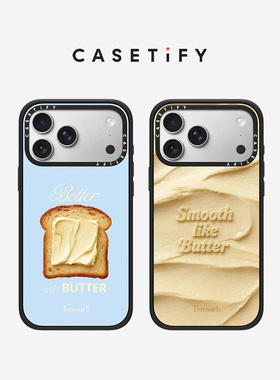 CASETiFY Teresuch系列 黄油 适用于苹果iPhone17ProMax/17Pro/16ProMax/16Pro黑色手机壳