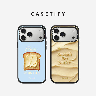 CASETiFY Teresuch系列 黄油 适用于苹果iPhone17ProMax/17Pro/16ProMax/16Pro黑色手机壳