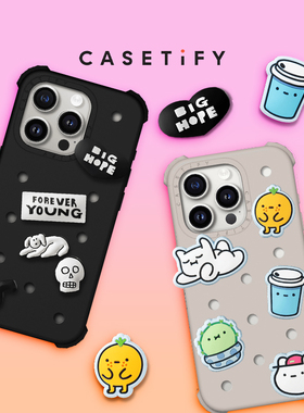 CASETiFY 戳戳壳&扣饰套组 适用于iPhone15Pro/Max手机壳