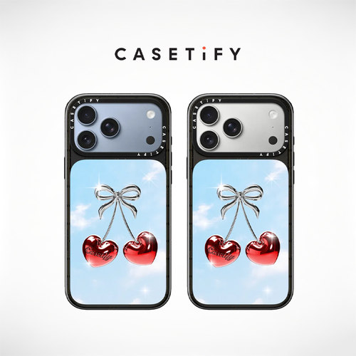 CASETiFY 心动樱桃 适用于苹果iPhone18ProMax/18Pro/17ProMax/17Pro镜面手机壳