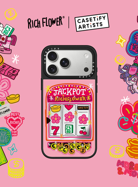CASETiFY RICH FLOWER 有钱花系列 爆花富 适用于苹果iPhone17ProMax/17Pro/Air/16ProMax/16Pro镜面手机壳