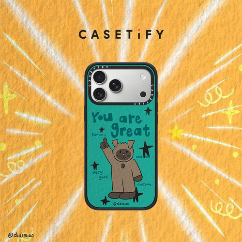 CASETiFY 迪迪Miao 鼓励喵喵 适用于苹果iPhone17ProMax/17Pro/16ProMax/16Pro手机壳