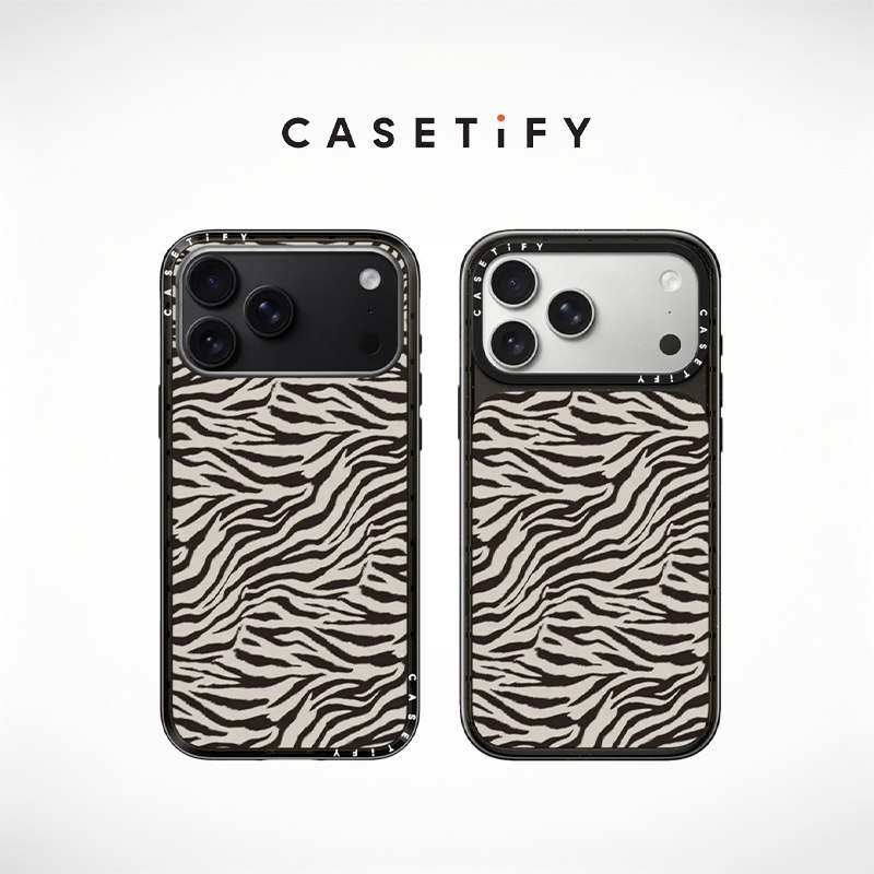 CASETiFY 细斑马纹 适用于苹果iPhone18ProMax/18Pro/17ProMax/17Pro纤巧/晶釉手机壳