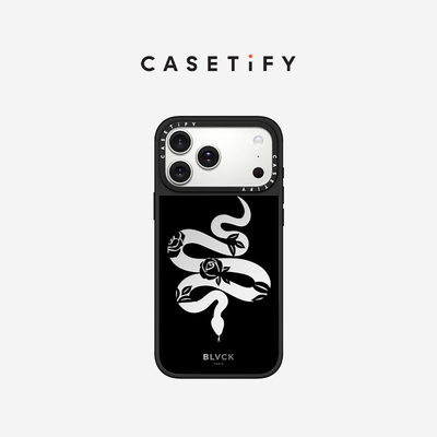 BLVCK x CASETiFY 联名 花朵与蛇 适用于苹果iPhone17ProMax/17Pro/Air/16ProMax/16Pro/15Pro手机壳