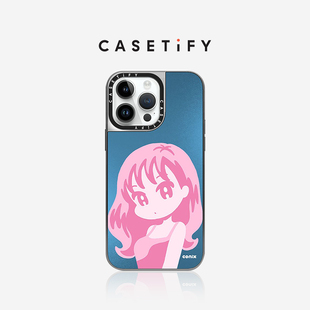 conix CASETiFY艺术家联名 girl适用于iPhone14 Max镜面手机壳 Plus Pro