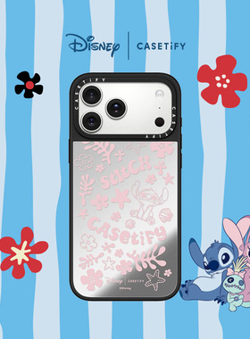 Disney Lilo & Stitch x CASETiFY 史迪奇联名 史迪奇元素粉色款 适用于苹果iPhone17ProMax/16ProMax手机壳