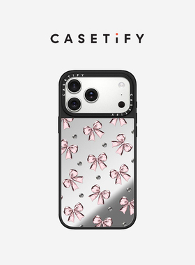 CASETiFY 金属粉红丝带 适用于苹果iPhone17ProMax/17Pro/16ProMax/16Pro/iPhone15ProMax/15Pro镜面手机壳