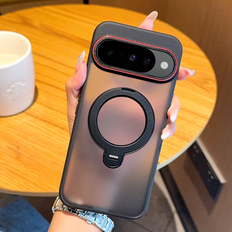 适用谷歌Pixel10手机壳简约磨砂透明Pixel10Pro保护套硅胶软边防摔Pixel10ProXL创意徕卡红圈镜头磁吸支架