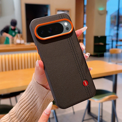 高级金甲适用谷歌Pixel10ProXL手机壳皮纹徕卡标Pixel10Pro保护套金属镜头Pixel10A全包防摔硅胶软边