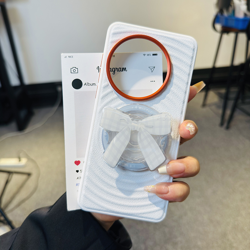 高级磁吸适用一加13手机壳波漾纹oneplus 13t保护套全包防摔一加13T软边防摔卡通可爱磁吸气囊支架