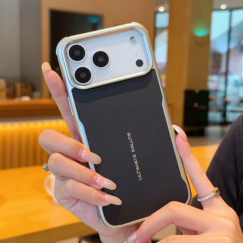 高档磁吸刀锋适用iPhone17promax手机壳电镀皮纹苹果17保护套全包防摔高级非凡系列iPhone17Pro创意磁吸软壳