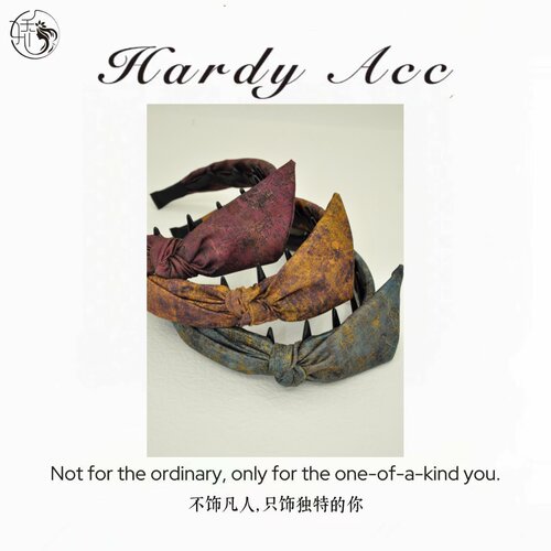 美添娇秋冬复古做旧高级晕染发箍