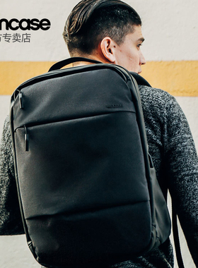 INCASE City适用2024新款M4笔记本电脑包男双肩16寸苹果macbookpro背包女华为matebook14联想小新air旅行包