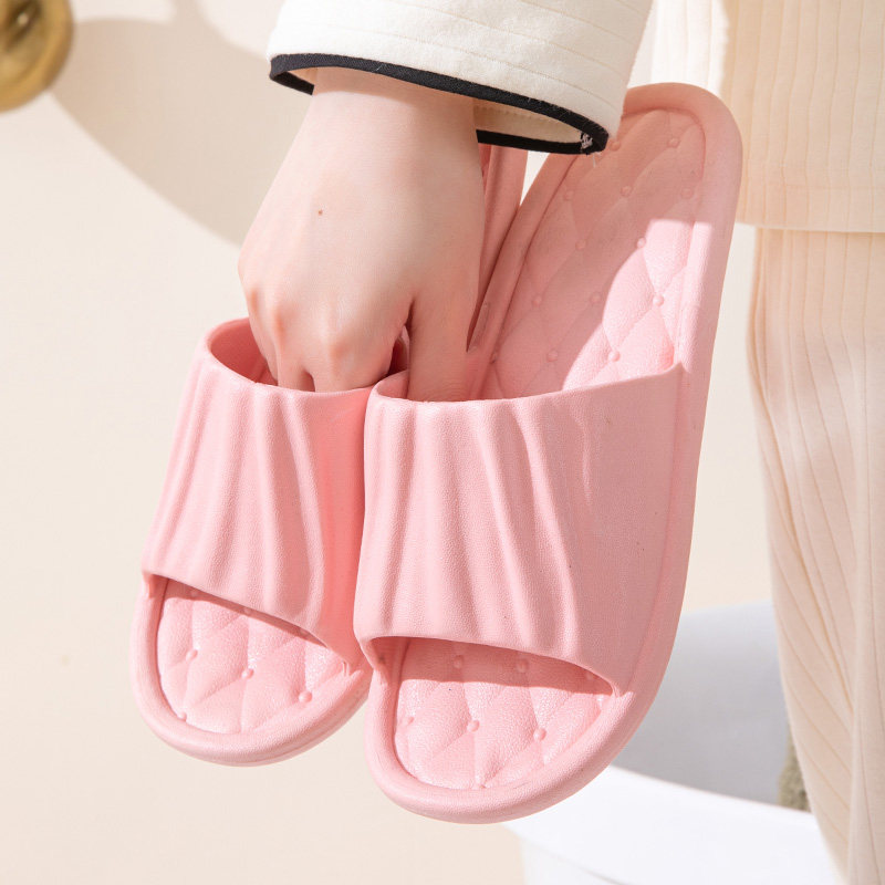 拖鞋女士夏季可爱室内家居厚底洗澡防滑舒适情侣家用凉拖鞋女外穿