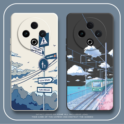 适用vivoY500手机壳V2506A列车到站硅胶Y500全包防摔保护voy套5G男viviy丫viv0女vovoy新款vivov外壳vivo