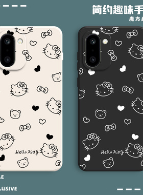 适用一加ACE6T手机壳PLR110线条凯蒂硅胶oneplus全包1+aec6T防摔保护套oppoPLR男女1加aceT6一十新款OPPO外壳