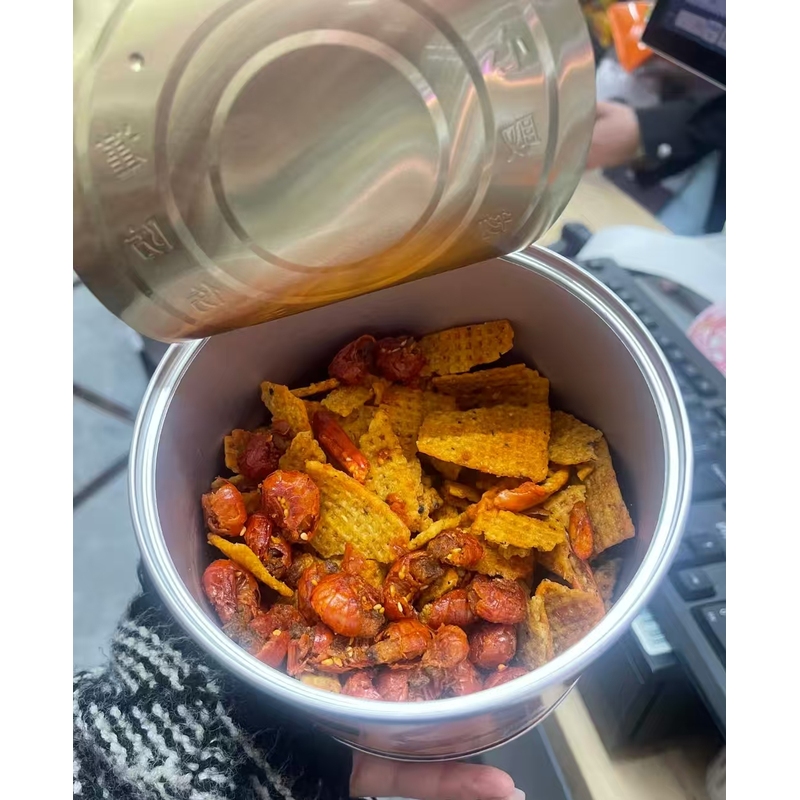 兆辉小龙虾摇锅巴龙虾尾锅巴冷吃牛肉锅巴麻辣小龙虾锅巴罐装锅巴