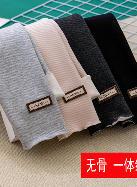 女童一体加绒打底裤子儿童保暖外穿童装加厚秋冬款2025宝宝长裤子