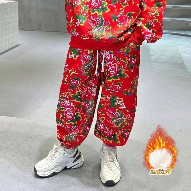 网红款男痞帅时髦北大花新厚2卫儿童拜童东款加绒加025衣套装年,童装/婴儿装/亲子装,唐装,淘宝优惠券,粉丝福利购,淘宝优惠卷