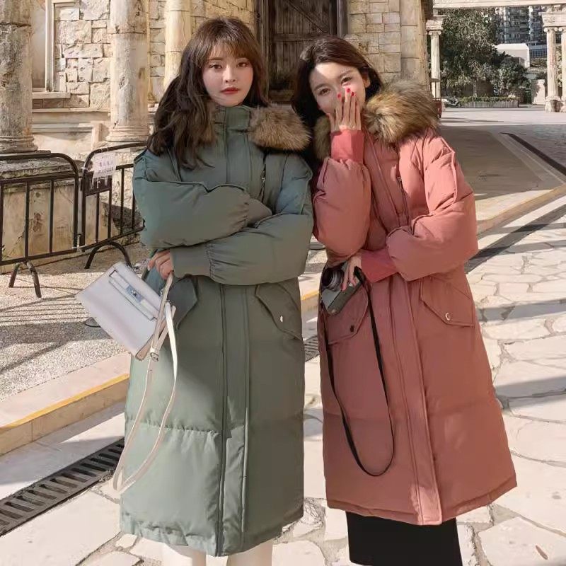 2024年新款冬季大码棉服女中长款韩版宽松加厚棉衣棉袄洋气外套潮