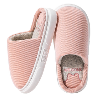 棉拖鞋女士夏季家居家用室内春秋情侣厚底冬天保暖男士棉麻布新款