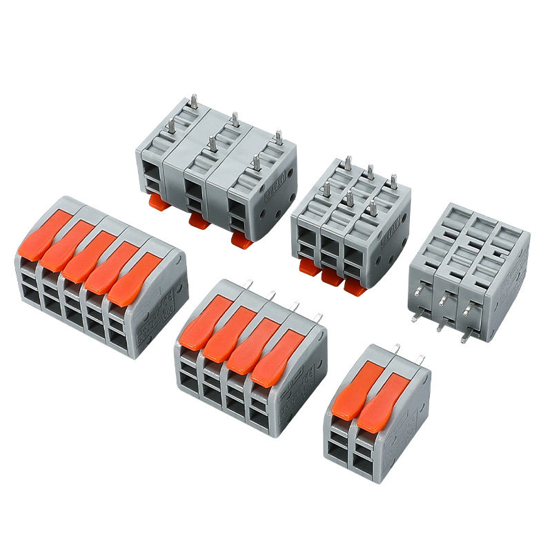 可拼接焊接插脚电线连接器PCB电路板接线端子洞洞板插针快速接头