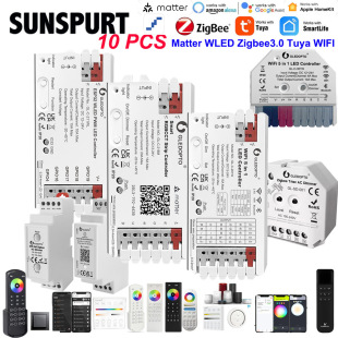 WLED涂鸦 Matter控制器WiFi五合一LED灯带ZigBee切相AC可控硅调光