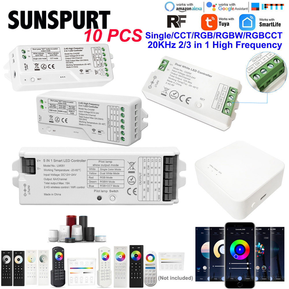 高频无线智能遥控2.4G无极调光led灯条面板控制器24v单色七彩白暧,电子元器件市场,LED控制器,淘宝优惠券,粉丝福利购,淘宝优惠卷