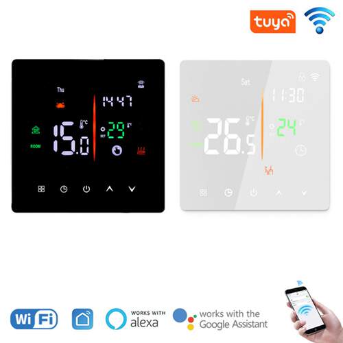 涂鸦APP智能远程WIFI地暖温控器 电地暖水地暖带联动壁挂炉温控器