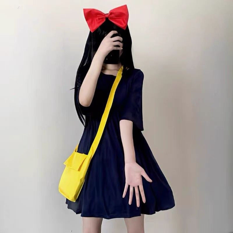 宫崎骏动漫小魔女宅急便琪琪cos服万圣节小巫女演出连衣裙cosplay