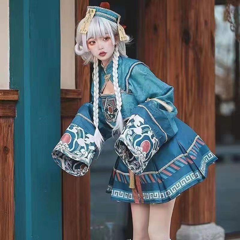 小僵尸全套Lolita万圣节服装角色扮演cosplay女装洛丽塔连衣裙摆