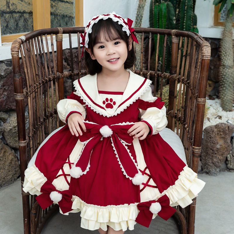 女童lolita生日礼服公主裙儿童萝莉塔连衣裙小学生日洛丽塔礼服裙