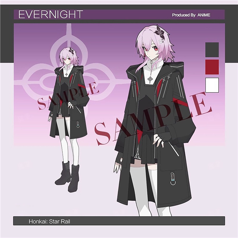 游戏三月七长月夜同人cos服衍生服jk制服风衣外套卫衣短裙日常服