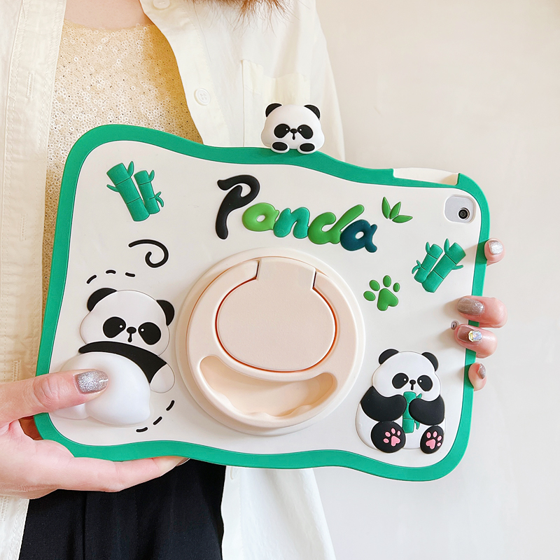 硅胶卡通iPad保护套解压360旋转