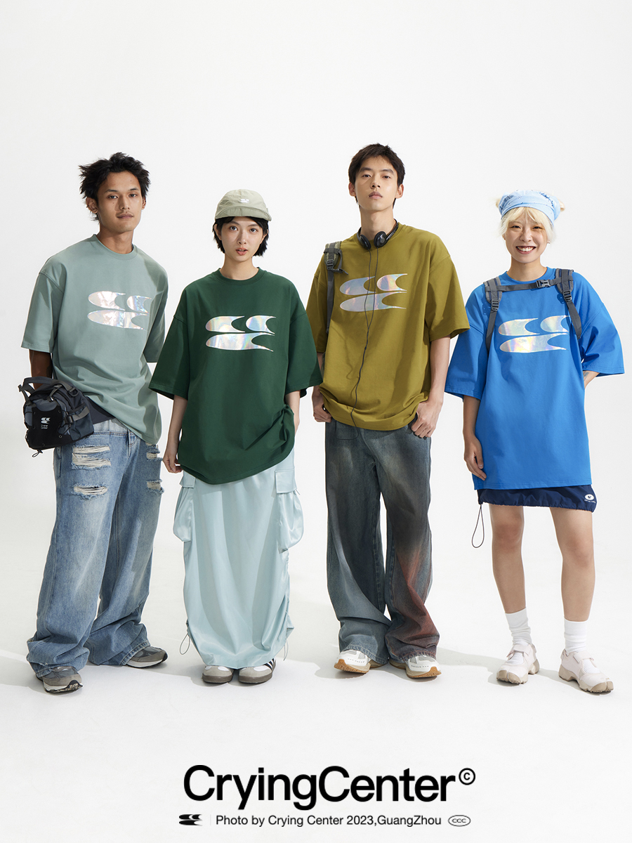 CryingCenter金属镭射短袖