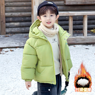 加厚中小男宝宝棉衣 冬装 男童冬季 棉服儿童保暖面包服外套2025新款