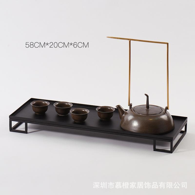 新中式创意手工打胚景德镇陶瓷茶具客厅茶台套装书房软装饰品摆件