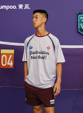 kumpoo薰风哭喊中心联名羽毛球服男女款运动T恤短袖熏风ACT251607