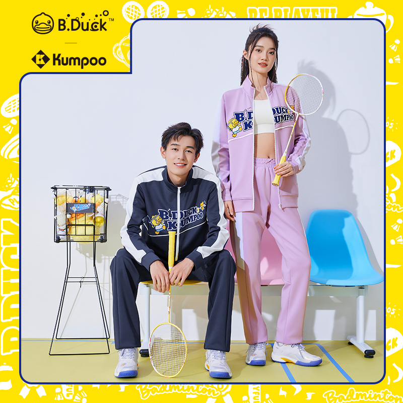 【小黄鸭联名】薰风官方正品羽毛球服男女卫裤束脚裤休闲运动长裤