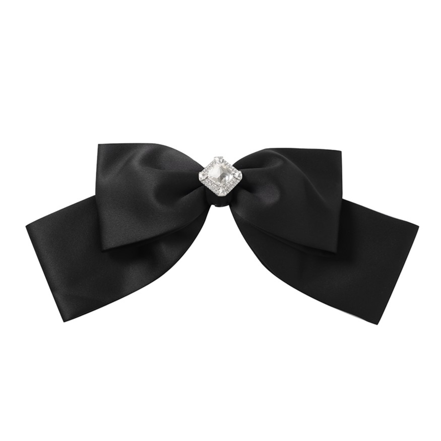 Maison Wester秋季鞠婧祎陈卓璇同款流行蝴蝶结发夹可露丽穿搭