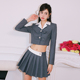 Maison 百褶半裙套装 Wester夏季 官方女士甜美风白领小耳朵灰西装