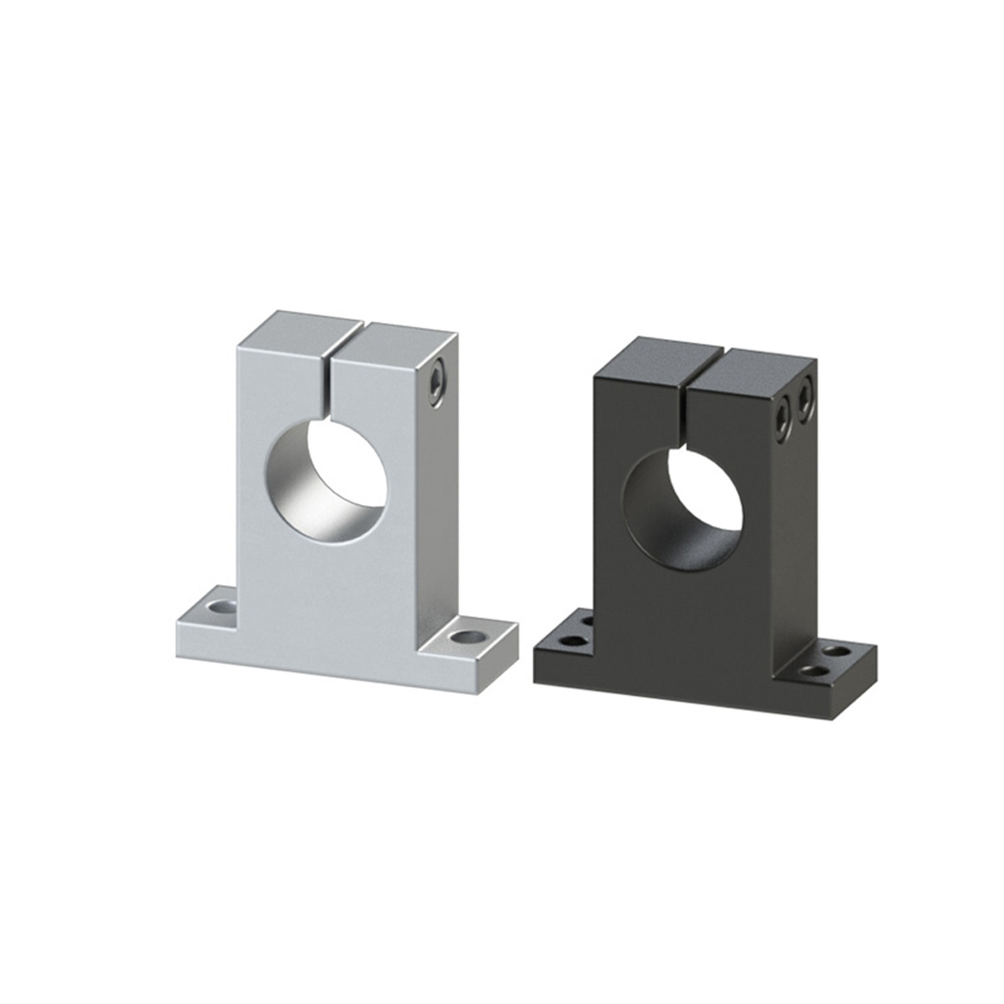 T型导向轴支座GCY08-D8 D10铝合金光轴固定座立式支架光轴支撑座